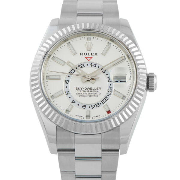 ROLEX_326934 Sky-Dweller White Dial Steel Oyster Watch